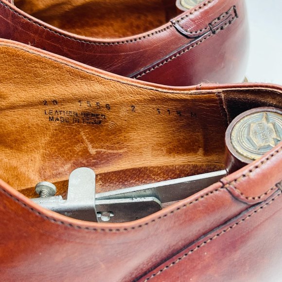 Johnston & Murphy Brown Buckle Leather Loafers Italian Men’s 11.5 M main image 9